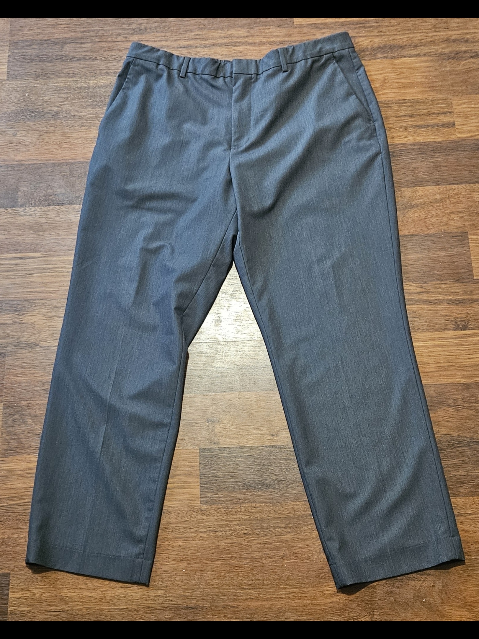 Perry Ellis Mens Portfolio Flex Dress Pants Size 38x29 Color Grey/Blue Cp24